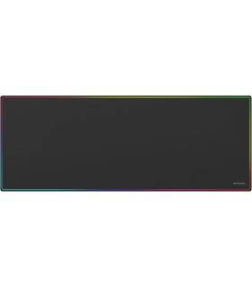 Mars Gaming MMP224 Alfombrilla Extragrande - Base Antideslizante - Superficie Nanotextil Flexible - 880x330x3mm - Color Negro