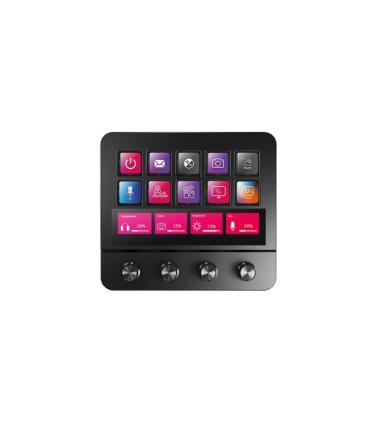 Mars Gaming MSD-PRO Dispositivo de Control para Retransmisiones/Streaming, Trabajo, Gaming - 10 Teclas LCD - 4 Diales Personaliz