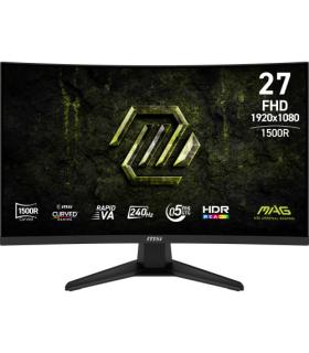 MSI MONITOR MAG 275CF X24. 27" RAPID VA CURVE 1500R. 1920x1080 . 240HZ. NEGRO