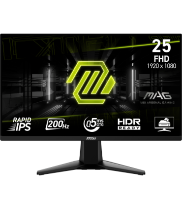 MSI MONITOR MAG 255F E20. 24.5". RAPID IPS FLAT. 1920x1080 . 240HZ. NEGRO