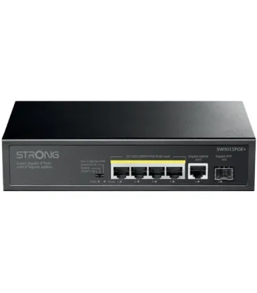 STRONG SWITCH 4 POE CON ENLACES ASCENDENTES 2 GIGABIT