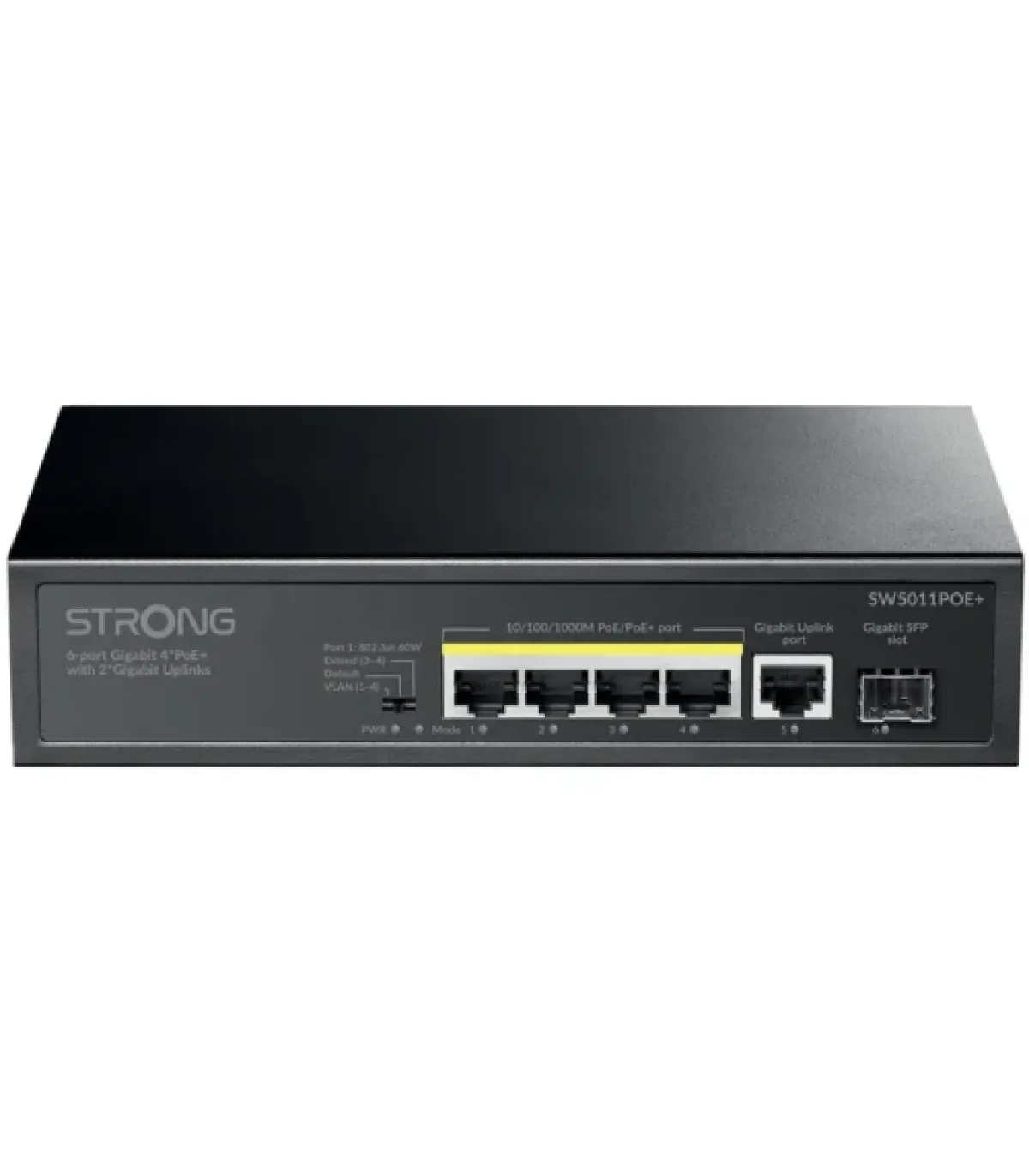 STRONG SWITCH 4 POE CON ENLACES ASCENDENTES 2 GIGABIT