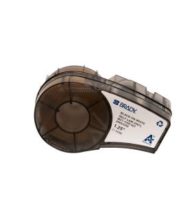 Brady M21-1250-427 Cinta de Etiquetas Original Vinilo Autolaminable - Texto Negro sobre Fondo Blanco - Ancho 31,75mm x 4,30m