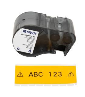 Brady M5C-1500-595-YL-BK Cinta de Etiquetas Original Vinilo - Texto Negro sobre Fondo Amarillo - Ancho 38,10mm x 7,62m