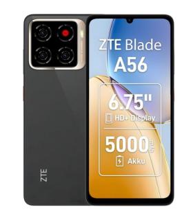 ZTE Blade A56 Smartphone Pantalla 6,75" - 4+8 GB RAM - 64 GB - 90 Hz - Bateria 5000 mAh - Color Negro