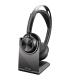 Plantronics/Poly Voyager Focus 2 MS Auriculares con Microfono Bluetooth 5.1 - Cancelacion de Ruido - Almohadillas Acolchadas ..