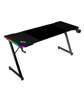 Mars Gaming MGD-X160RGB Mesa Gaming - Iluminacion ARGB con Mando - Soportes Auriculares y Bebidas - Alfombrilla XXL - Estructura