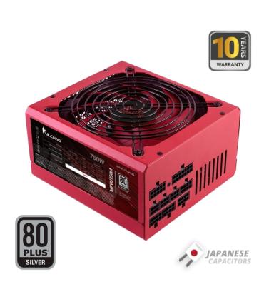 Mars Gaming MPVU750M Fuente de Alimentacion ATX de 750W - 80 Plus Silver - Modular - 14dB - Color Rojo