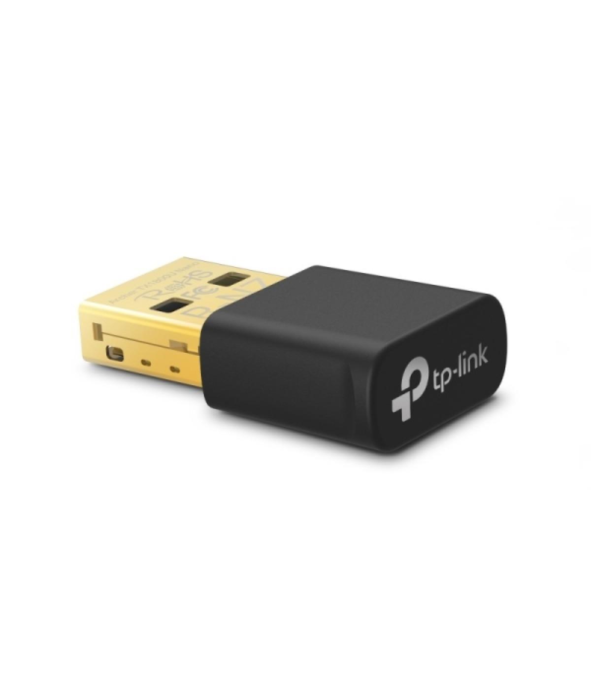 TP-LINK Archer TX1800U Nano Mini Adaptador USB Inalambrico - AX1800 MU-MIMO - Color Negro - Alta Velocidad