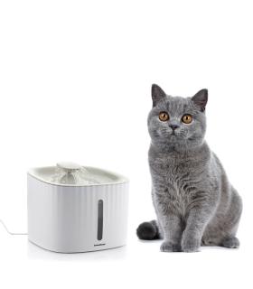 Innovagoods Drinkatt Fuente USB para Mascotas - Capacidad 3L - Silenciosa - Filtros Reutilizables - 3 Modos de Flujo - Indicador
