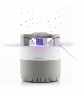 Innovagoods KL Silen Lampara USB Antimosquitos por Succion - Luz LED UV - Silenciosa - Alcance hasta 50m2 - Facil Limpieza - 12x