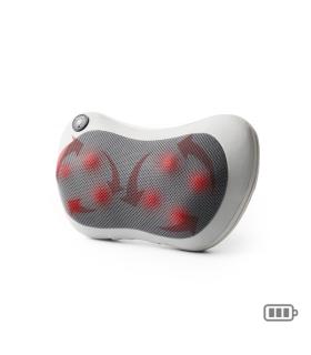 Innovagoods Kompatsu Masajeador Shiatsu Recargable - Calor Infrarrojo - Cabezales Rotativos Bidireccionales - Ergonomico - Autoa