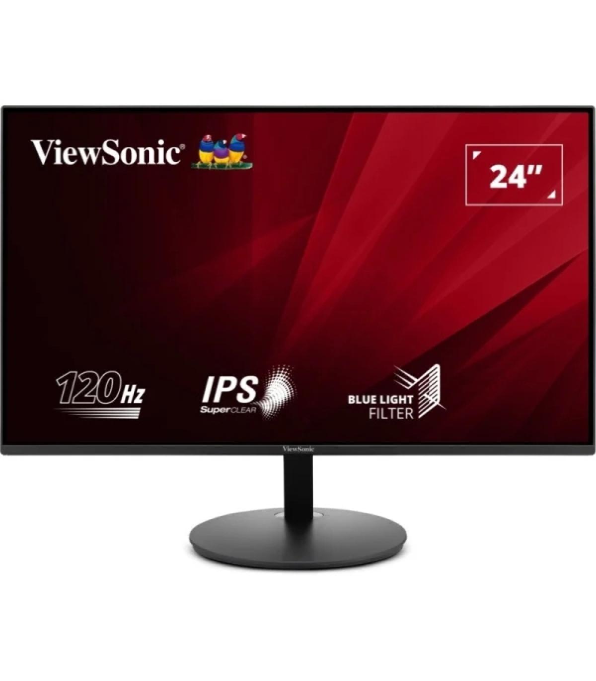 Viewsonic Monitor 23.8" LED IPS FullHD 120Hz - Respuesta 5ms - HDMI - VESA 75x75mm - Color Negro