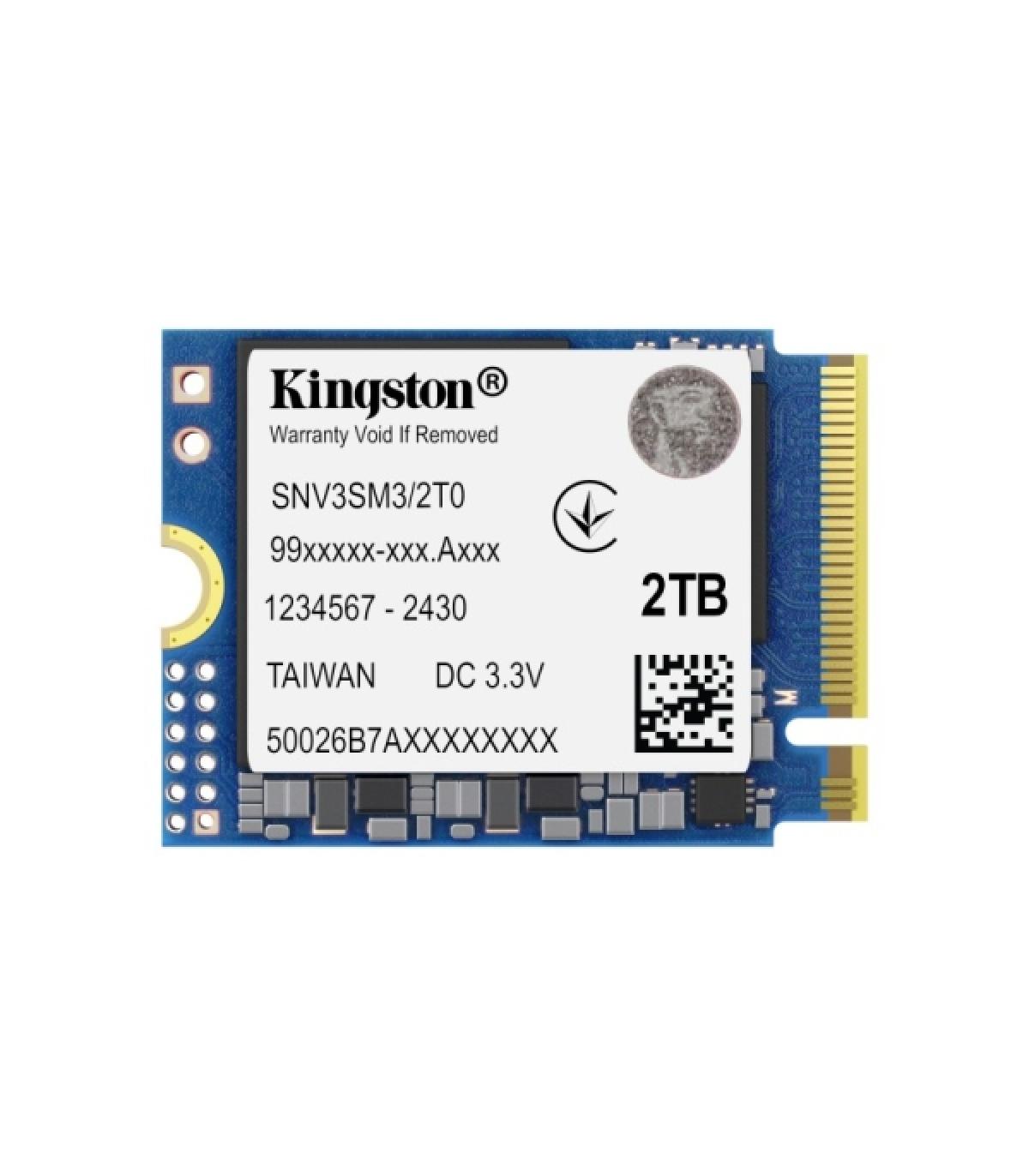 Kingston NV3 Disco Duro Solido SSD M2 2230 2TB PCIe 4.0 NVMe 3D NAND