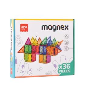 Apli Magnex Juego de Construccion Magnetico - 36 Piezas Geometricas - Recomendado para Niños a partir de 3 Años