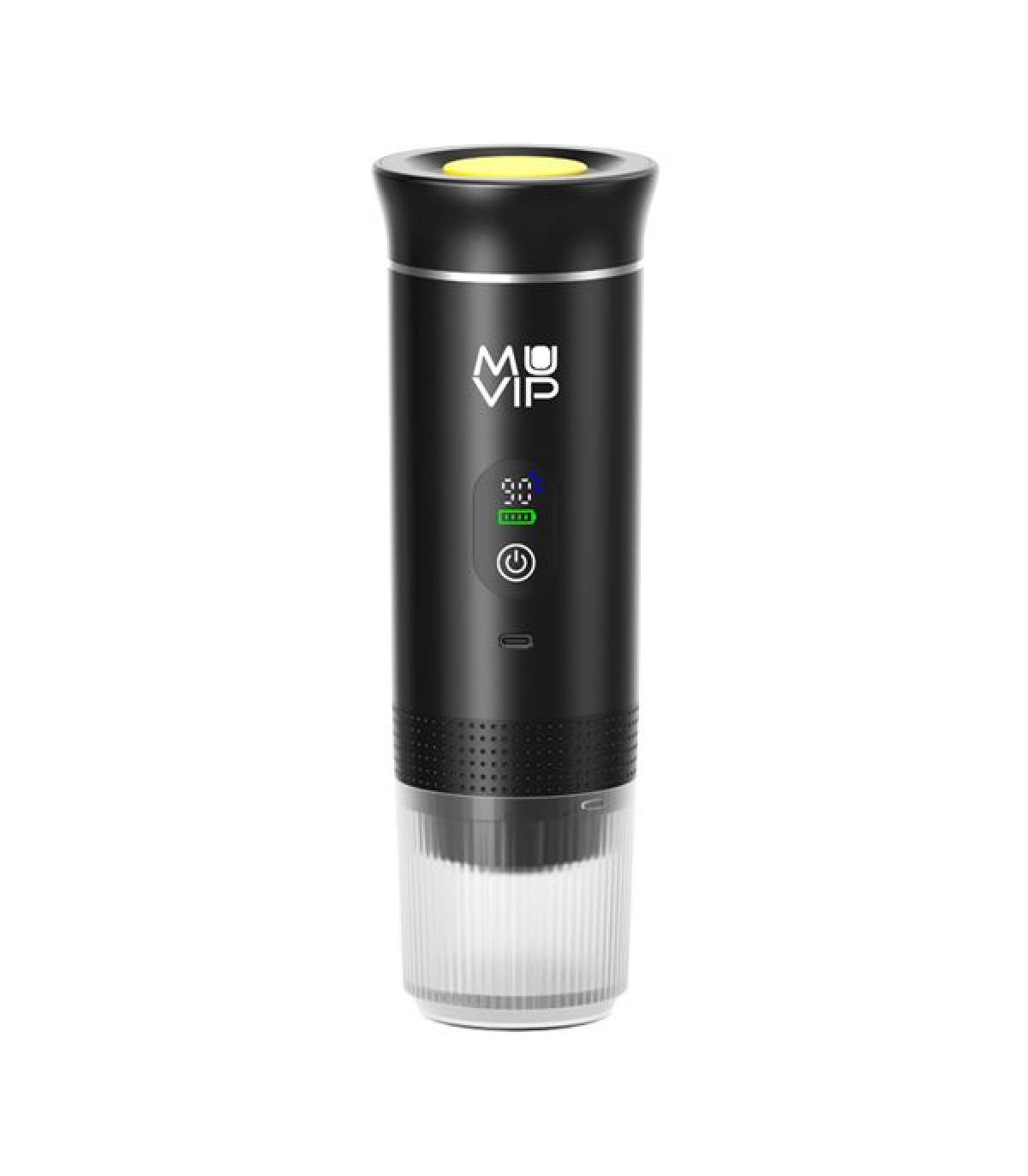 Muvip Xpresscup Cafetera Portatil - Compatible con Cafe Molido y Capsulas DG y NS - Presion de 20 Bares - Modo Caliente y Frio..