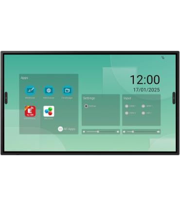 SHARP PN-LM551, 55" LM-SERIES INTERACTIVE DISPLAY, UHD, 500CD/M2, 18/7 PROOF, INFRARED TOUCH, 20 TOUCH POINTS, ANDROID SOC, USB-