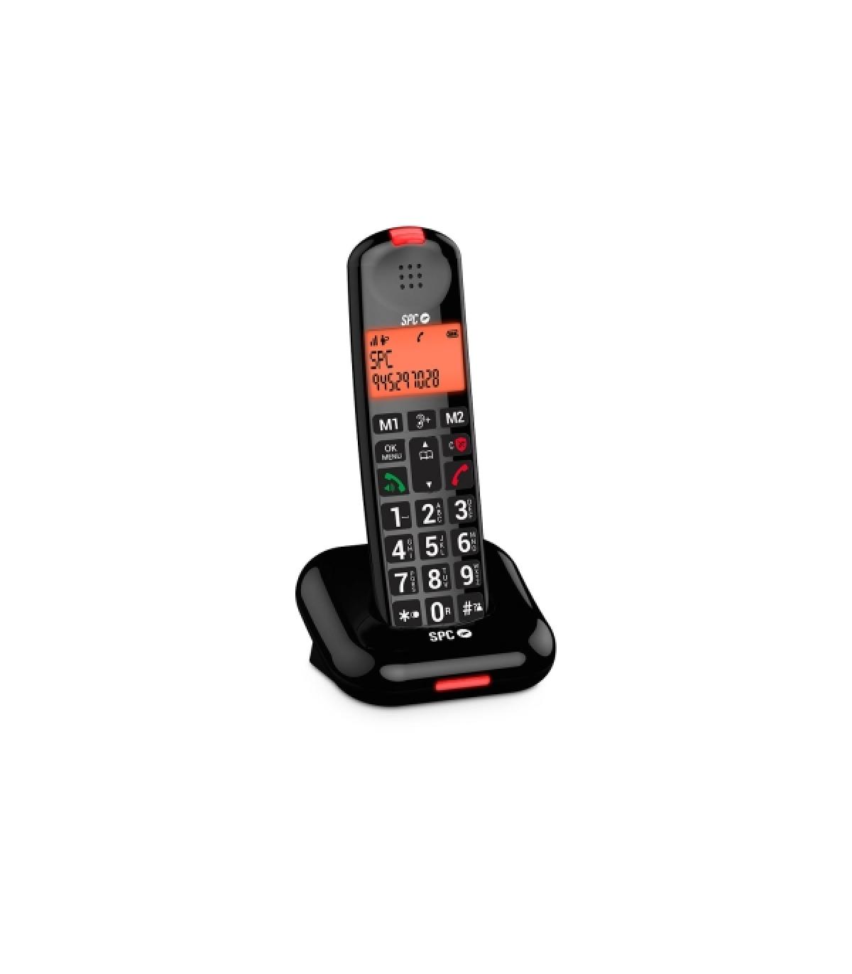 SPC Comfort Kairo Telefono Fijo Inalambrico DECT - Pantalla Iluminada - 5 Funciones Antispam - Teclas Grandes XL - Manos Libres.