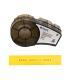 Brady M21-375-C-342-YL Cinta de Etiquetas Original Termocontractiles PermaSleeve - Texto Negro sobre Fondo Amarillo - Ancho 16,3