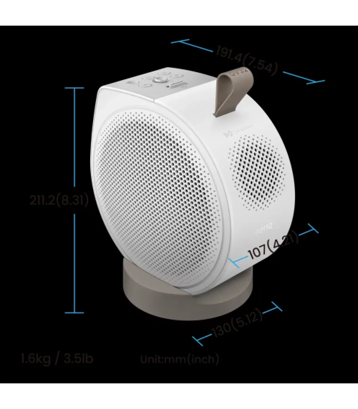 PROYECTOR BENQ GV32 (9H.R0K77.59E) 550LM,LED, REC 709, TR 1.2, HDMI2.0, USB-C (USB DP/PD), AUTO FOCUS, AUTO 3D KEYSTONE, OBSTACL