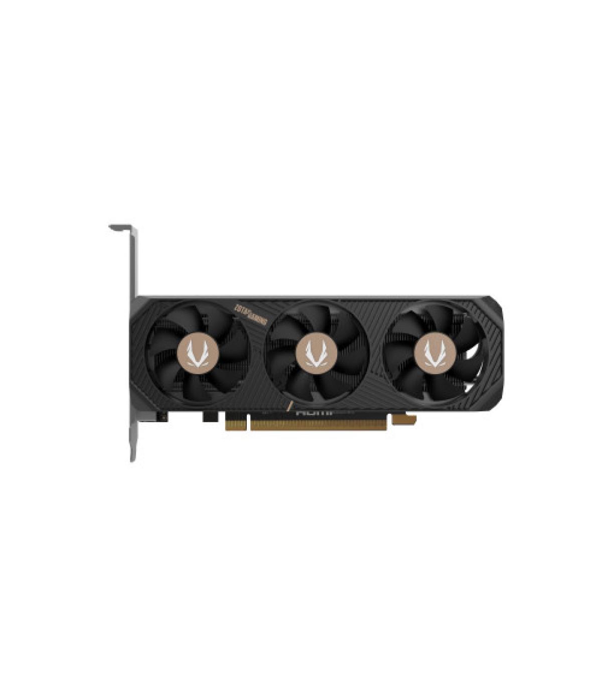 VGA ZOTAC RTX 5060 LP 8GB GDDR7,NV,RTX5060,8GB,GDDR7,128BIT,1HDMI+2DP,3 VENTILADORES (ZT-B50600L-10L
