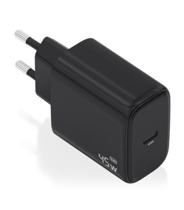 Aisens Cargador GAN 45W - USB-C PD3.0 QC4.0 - Color Negro