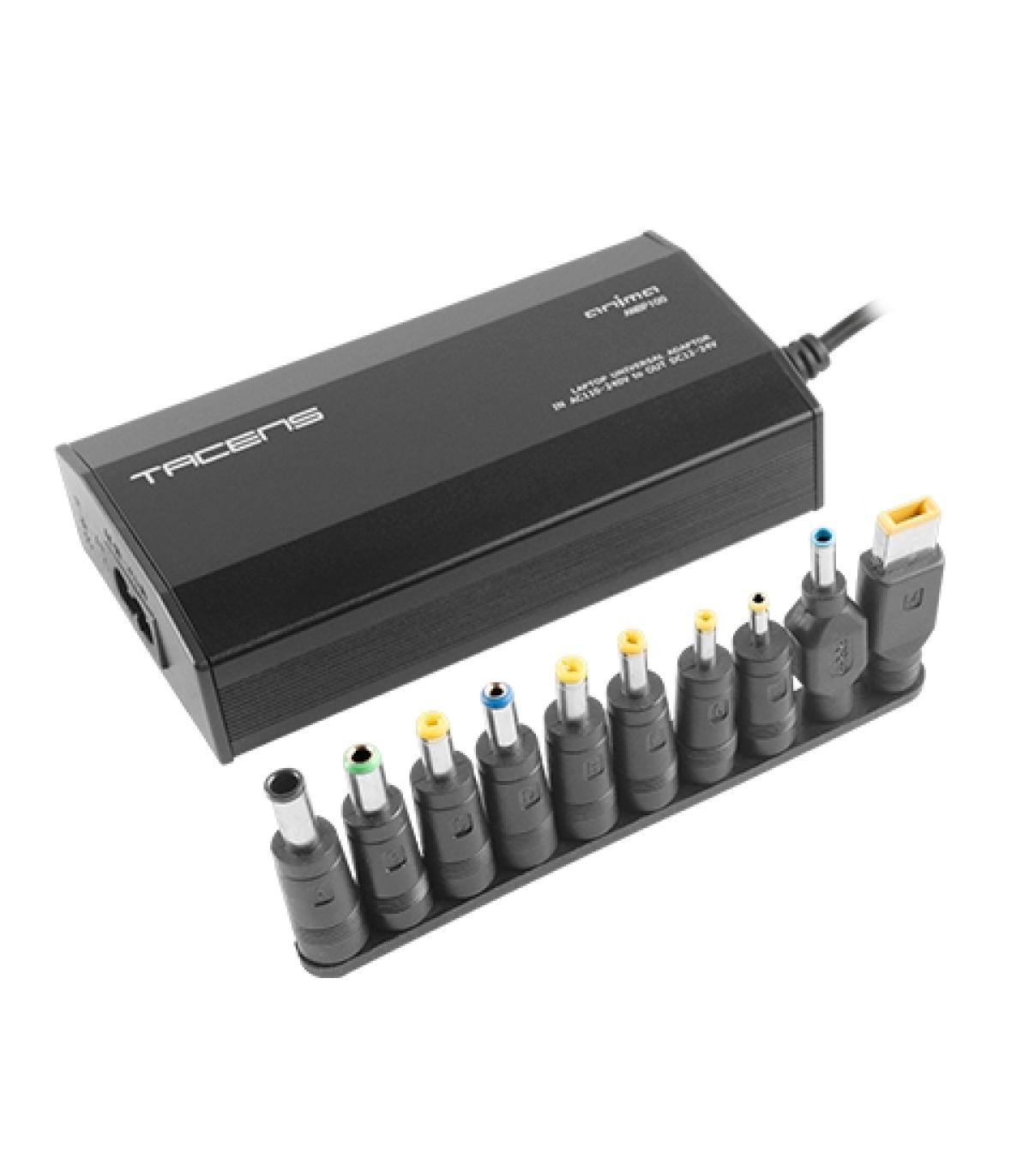 Tacens Anima ANBP100 Cargador Universal para Portatil 100W - Conexion USB - 10 Adaptadores - 8 Opciones de Voltaje desde 12 a 24