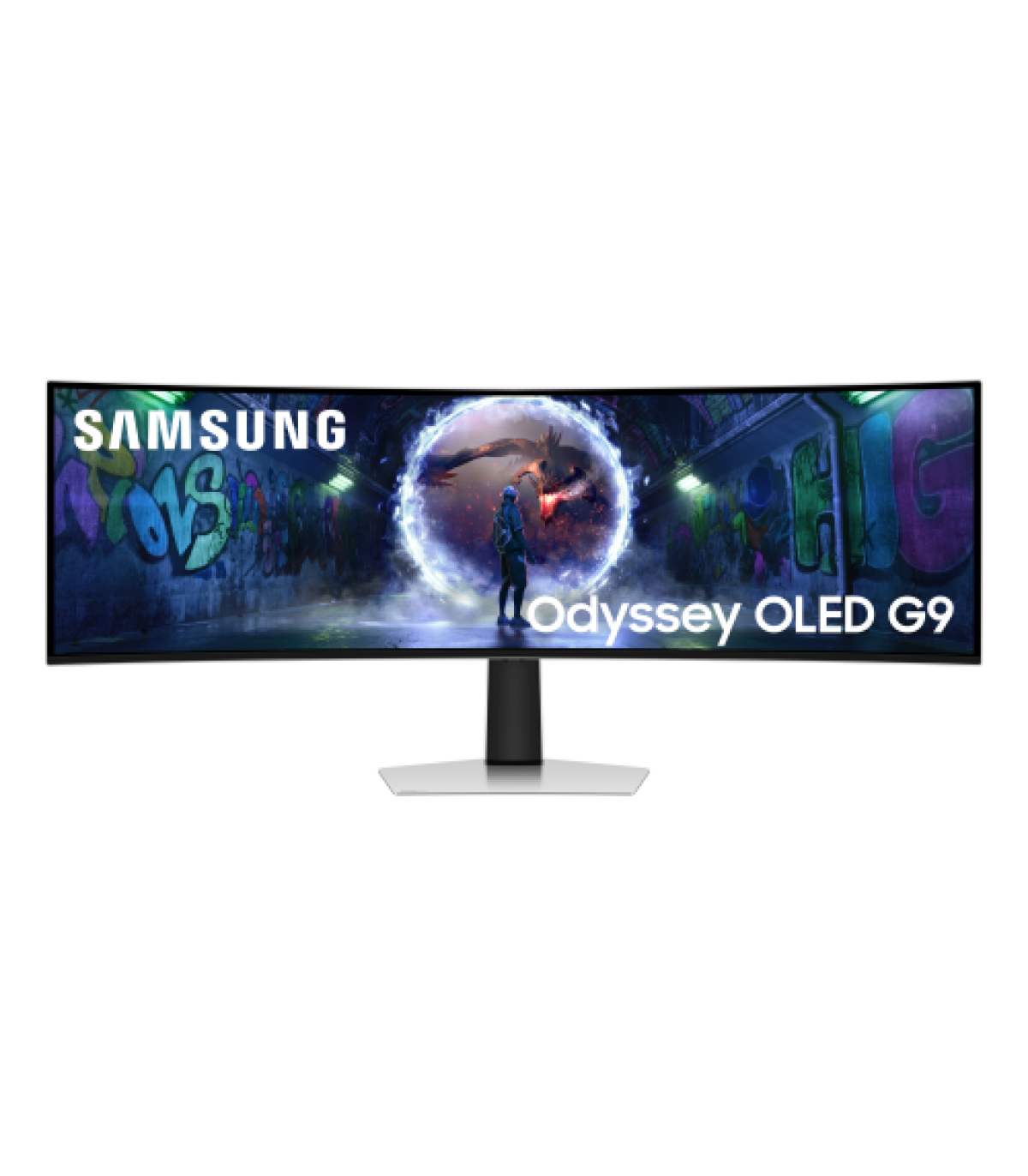 Samsung G93SD pantalla para PC 124,5 cm (49") 5120 x 1440 Pixeles Dual QHD OLED Plata