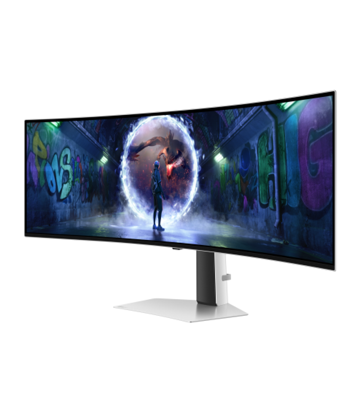 Samsung G93SD pantalla para PC 124,5 cm (49") 5120 x 1440 Pixeles Dual QHD OLED Plata