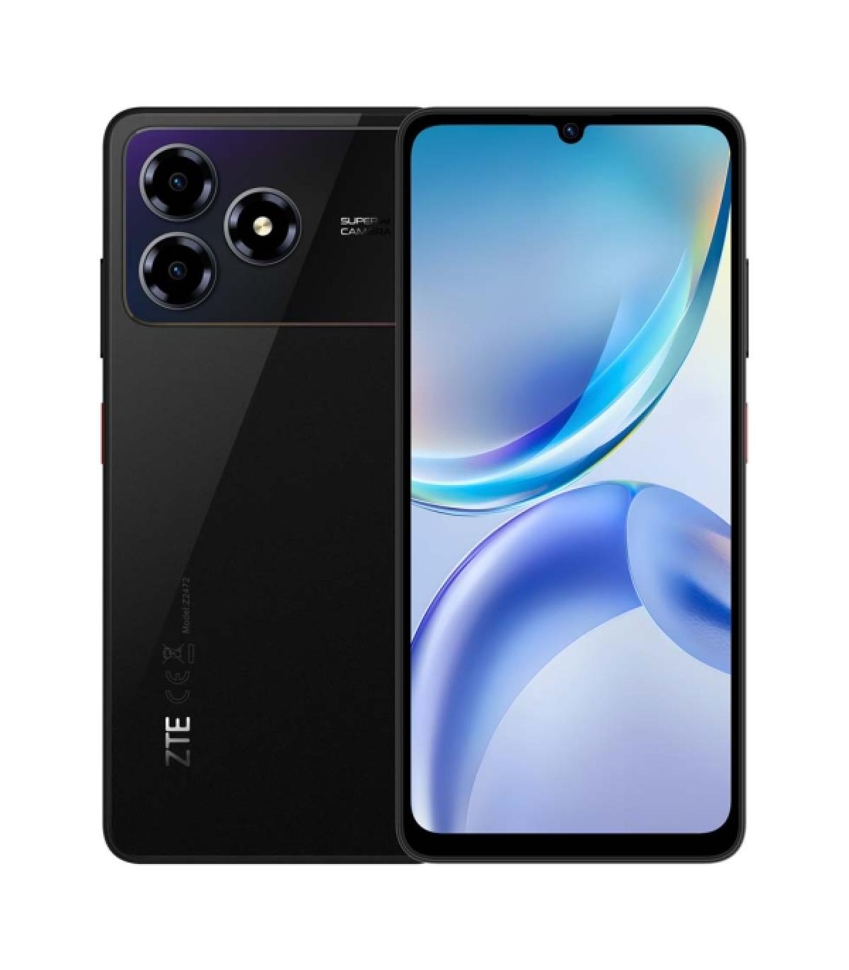 ZTE Blade A36 Smartphone Pantalla 6,75" - 4+8 GB RAM - 64 GB - 90 Hz - Bateria 5000 mAh - Color Negro