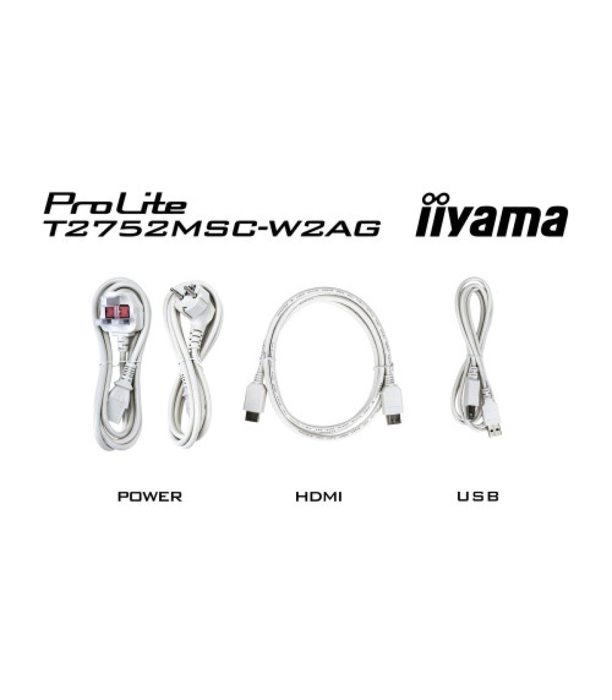 MONITOR IIYAMA PANTALLA TÁCTIL PARA PC 68,6 CM (27") 1920 X 1080 PIXELES FULL HD LED MULTITOUCH