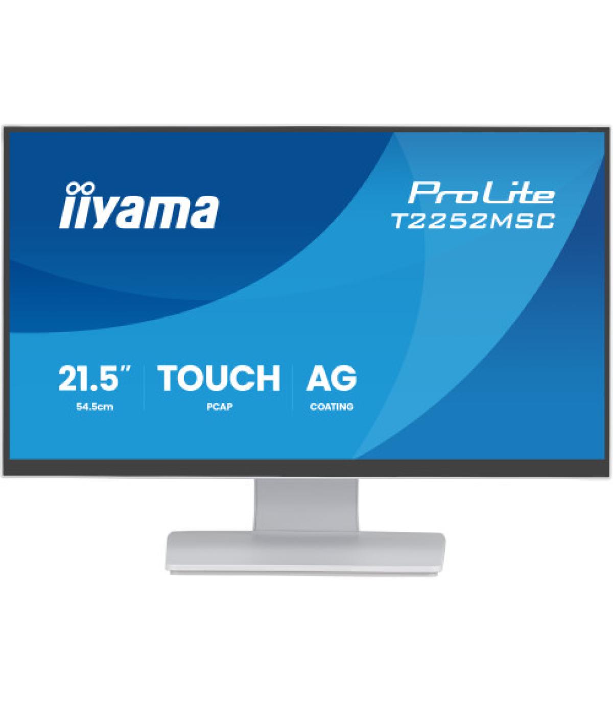 MONITOR IIYAMA PANTALLA TÁCTIL PARA PC 54,6 CM (21,5") 1920 X 1080 PIXELES FULL HD LED MULTITOUCH