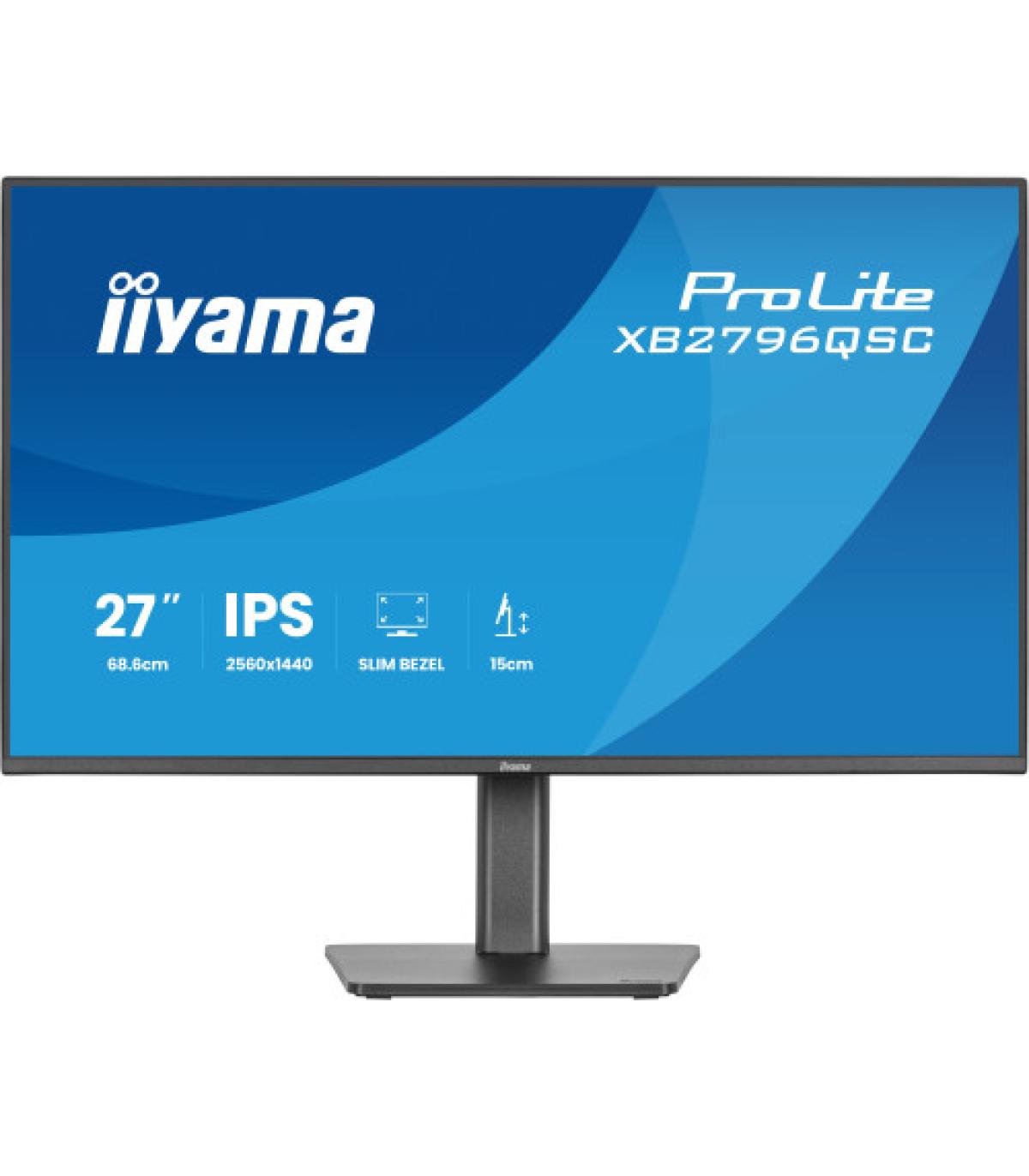 MONITOR IIYAMA PANTALLA PARA PC 68,6 CM (27") 2560 X 1440 PIXELES QUAD HD LED PANEL IPS USB-C HDMI DISPLAYPORT ALTURA AJUSTABLE