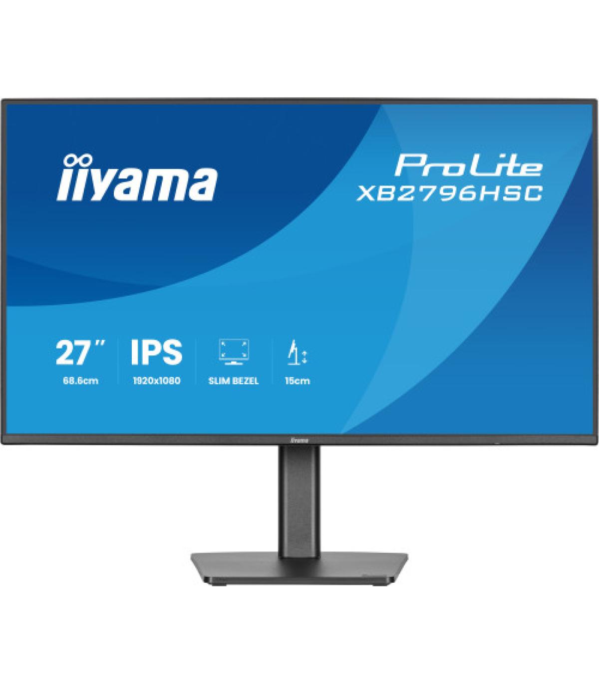 MONITOR IIYAMA PANTALLA PARA PC 68,6 CM (27") 1920 X 1080 PIXELES FULL HD LED PANEL IPS USB-C HDMI DISPLAYPORT BASE ERGONÓMICA