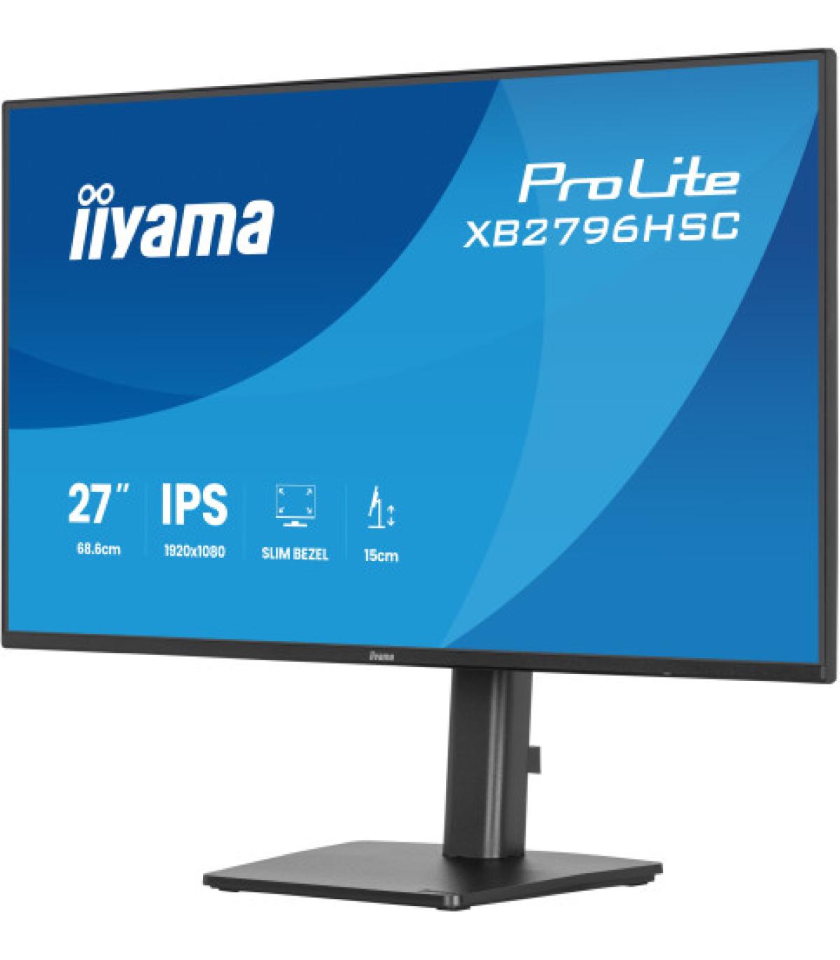 MONITOR IIYAMA PANTALLA PARA PC 68,6 CM (27") 1920 X 1080 PIXELES FULL HD LED PANEL IPS USB-C HDMI DISPLAYPORT BASE ERGONÓMICA