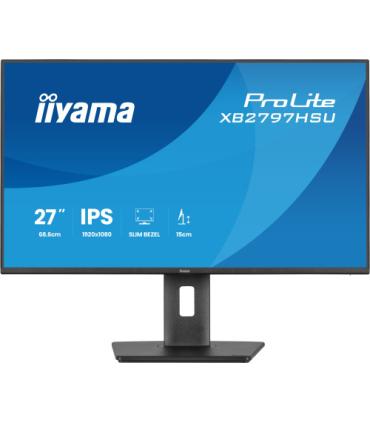 MONITOR IIYAMA PANTALLA PARA PC 68,6 CM (27") 1920 X 1080 PIXELES FULL HD LED PANEL IPS AJUSTABLE EN ALTURA HDMI DISPLAYPORT USB