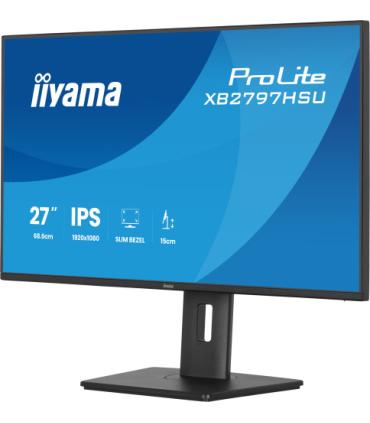 MONITOR IIYAMA PANTALLA PARA PC 68,6 CM (27") 1920 X 1080 PIXELES FULL HD LED PANEL IPS AJUSTABLE EN ALTURA HDMI DISPLAYPORT USB