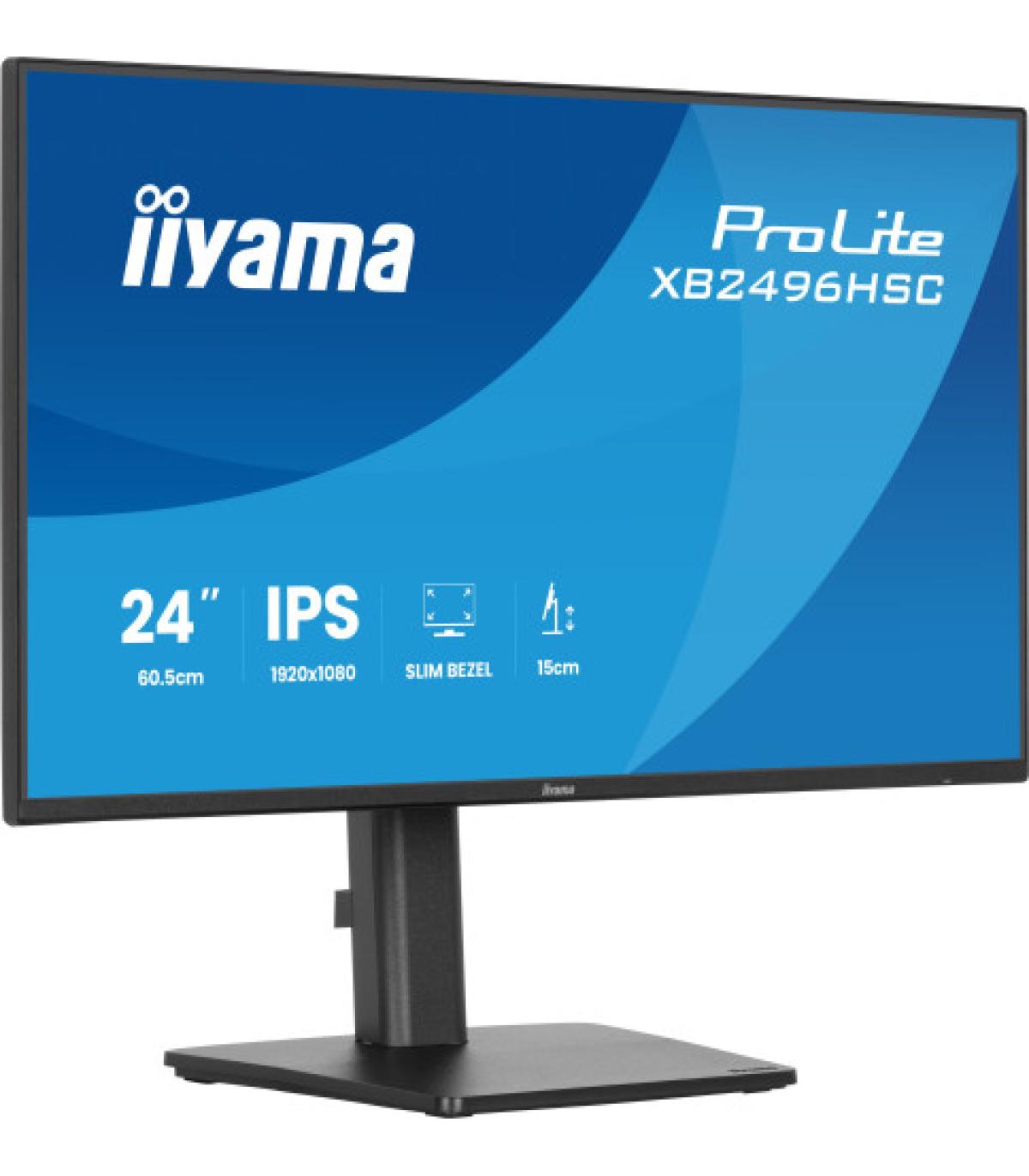 MONITOR IIYAMA PANTALLA PARA PC 60,5 CM (23,8") 1920 X 1080 PIXELES FULL HD LED PANEL IPS USB-C HDMI DISPLAYPORT ALTURA AJUSTABL
