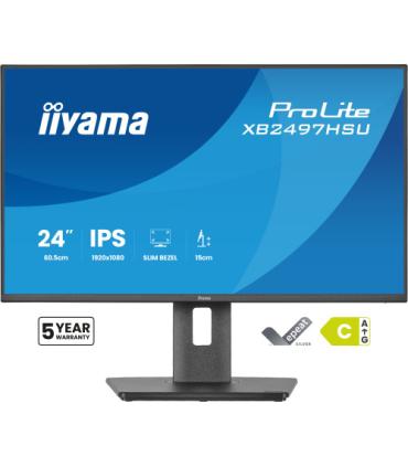 MONITOR IIYAMA PANTALLA PARA PC 60,5 CM (23,8") 1920 X 1080 PIXELES FULL HD LED PANEL IPS ERGONÓMICO HDMI DISPLAYPORT USB