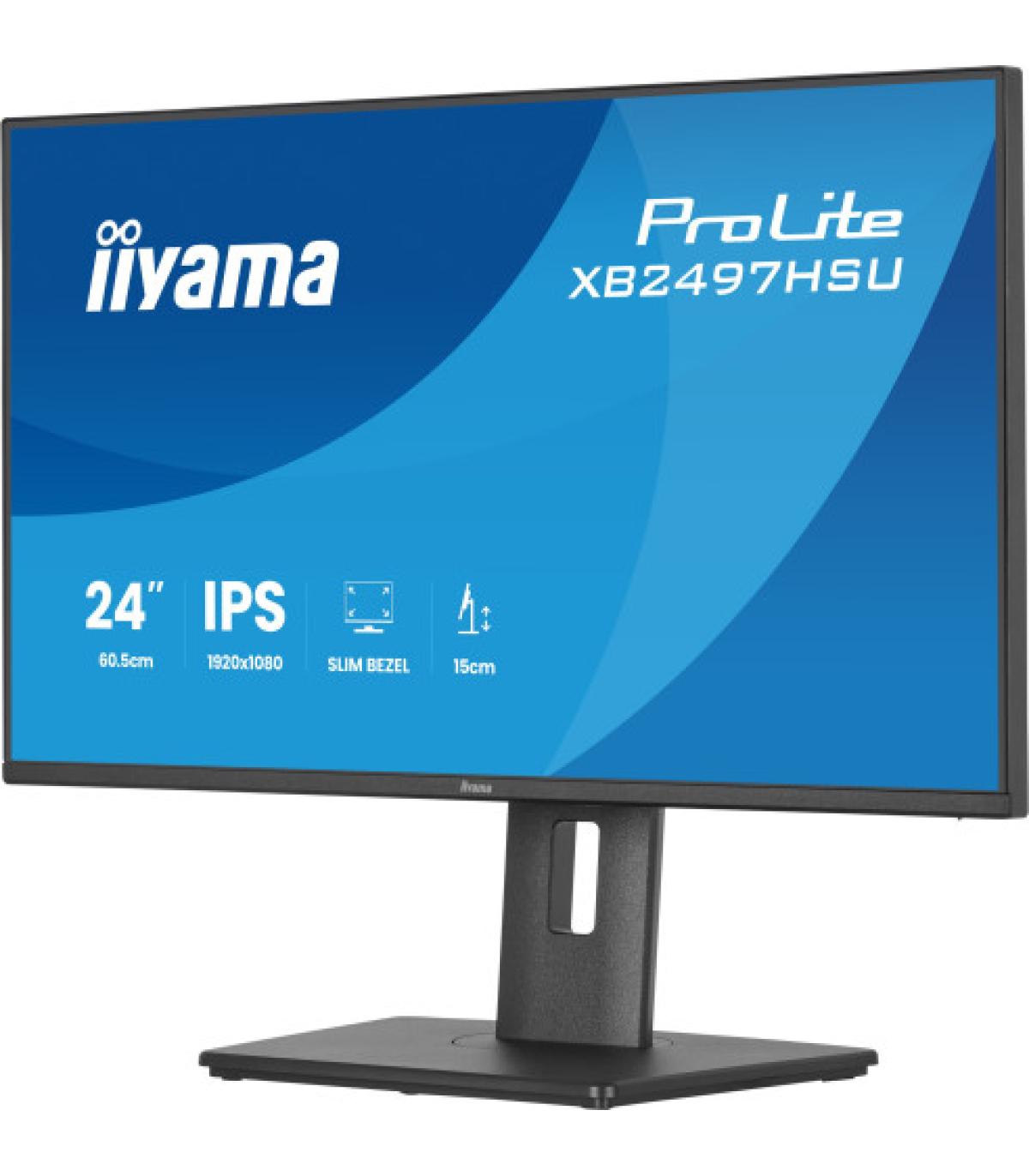 MONITOR IIYAMA PANTALLA PARA PC 60,5 CM (23,8") 1920 X 1080 PIXELES FULL HD LED PANEL IPS ERGONÓMICO HDMI DISPLAYPORT USB