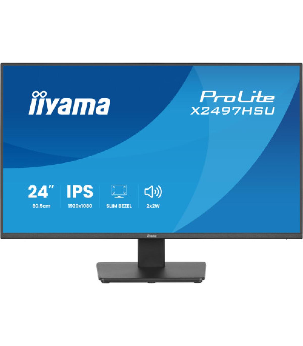 MONITOR IIYAMA PANTALLA PARA PC 60,5 CM (23,8") 1920 X 1080 PIXELES FULL HD LED PANEL IPS MARCO ULTRAFINO HDMI DISPLAYPORT USB