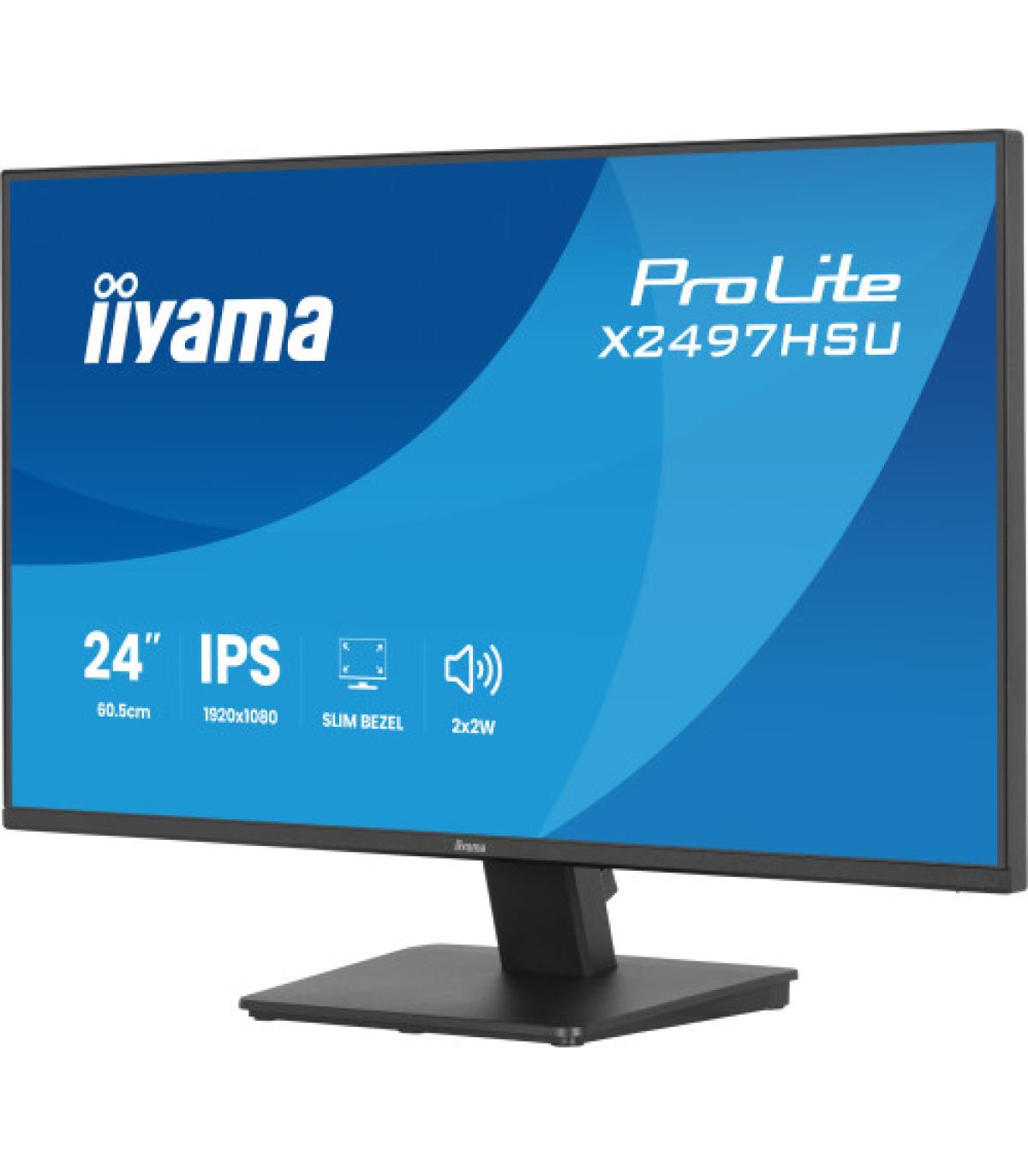 MONITOR IIYAMA PANTALLA PARA PC 60,5 CM (23,8") 1920 X 1080 PIXELES FULL HD LED PANEL IPS MARCO ULTRAFINO HDMI DISPLAYPORT USB