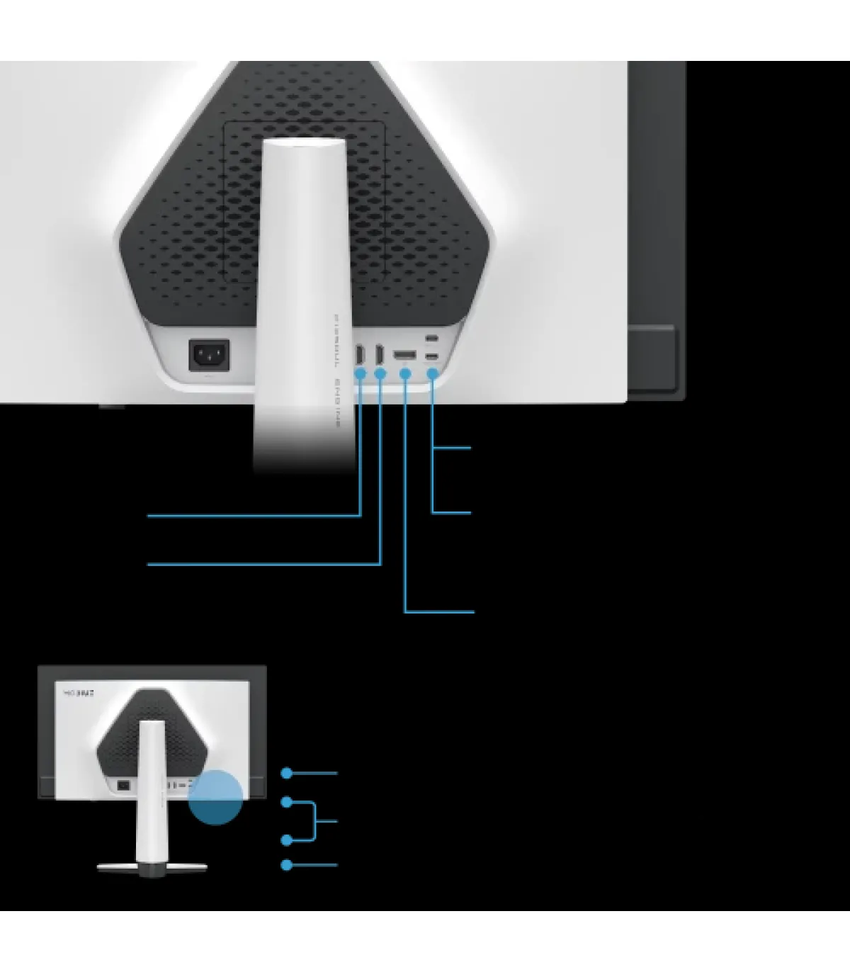 MONITOR BENQ EX271UZ (9H.LP2LA.TBE) 26,5” 3840x2160 OLED 240HZ, USB-C