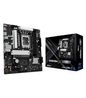 PLACA ASROCK B860M-X GEN5,INTEL,1851,B860,2DDR5,128GB,1HDMI+1DP,4SATA3+2M.2,2.5GBELAN,7USB3.2,MATX