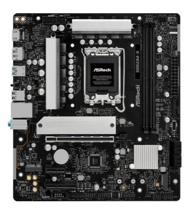 PLACA ASROCK B860M-X GEN5,INTEL,1851,B860,2DDR5,128GB,1HDMI+1DP,4SATA3+2M.2,2.5GBELAN,7USB3.2,MATX