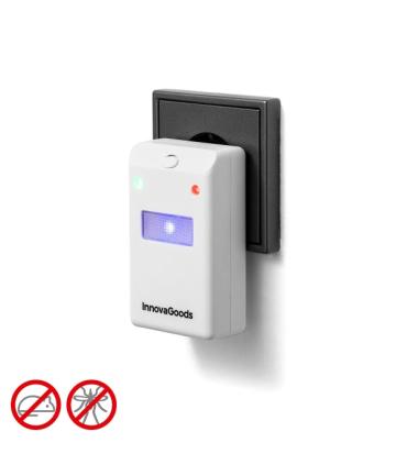 Innovagoods Killekt Repelente de Insectos y Roedores - Alcance hasta 180m2 - Luz LED Nocturna - Silencioso y Ecologico - Bajo Co