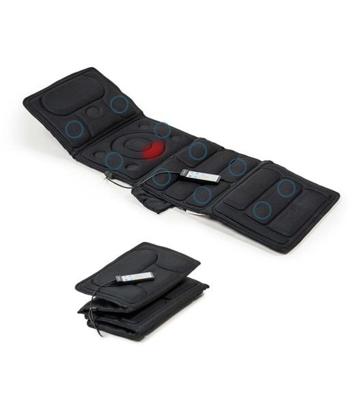 Innovagoods Vhemat Colchon de Masaje por Vibracion - 10 Motores Vibratorios - Funcion Calor - 5 Modos - Plegable - Ergonomico ..