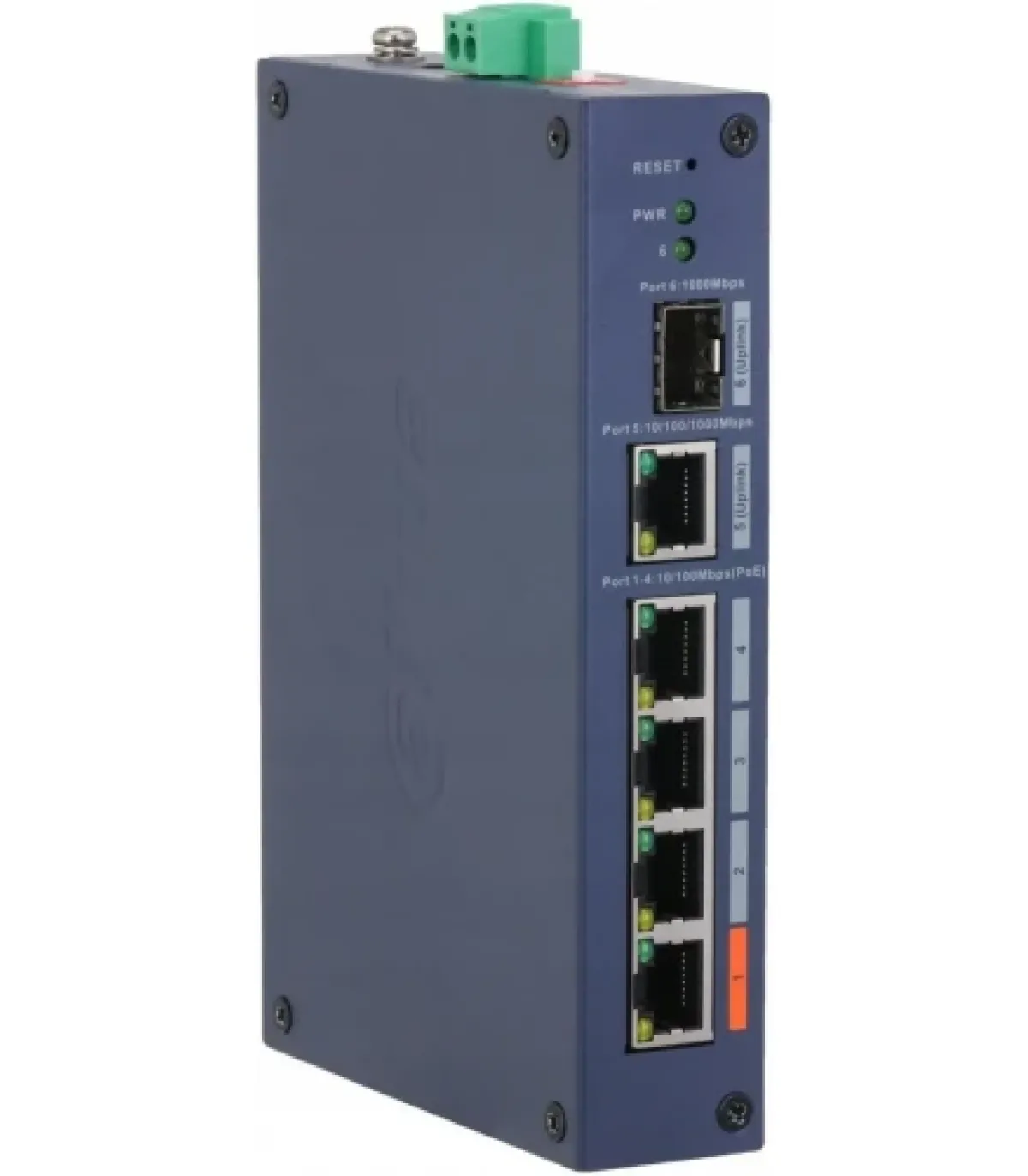 (DH-CHS4106-4ET-60) DAHUA SWITCH INDUSTRIAL 6 PUERTOS CLOUD MANAGED GIGABIT, 4 PUERTOS POE, 60W, HI-POE, L2