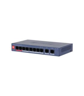 (DH-CS4010-8GT-110-V2) DAHUA SWITCH 10 PUERTOS CLOUD MANAGED GIGABIT, 8 PUERTOS POE, 110W, HI-POE, L2