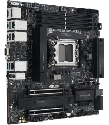 PLACA ASUS PRO WS B850M-ACE SE,AMD,AM5,B850,4DDR5,256GB,VGA+DP+HDMI+USB C,4SATA3+2M.2,1GB10+1GB2.5+1GB1+WIFI6+BT5.3,6USB3.2,MATX